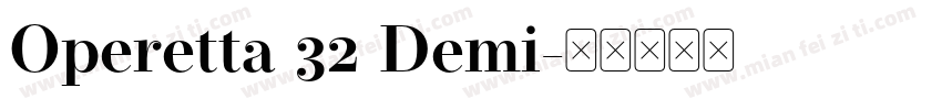Operetta 32 Demi字体转换